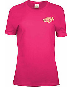 Custom Printed T-Shirts: Screen Printed Ladies 100% Cotton Colored T-Shirt